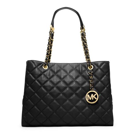 michael kors black and neon purse|michael kors black quilted handbags.